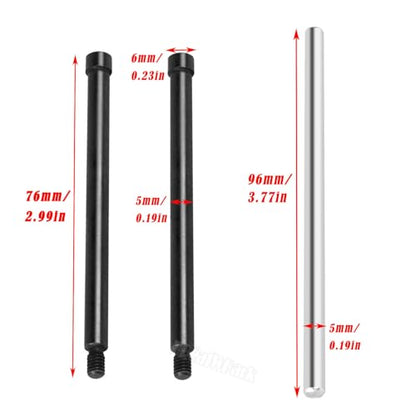 Screw Pins Hinge Pin Upgrades Part for 1/5 Kraton 8S BLX Outcast 8S BLX,#45 Steel Suspension Arms Hinge Pins Screw Pins,Black - color: Black（Upgrades Part）