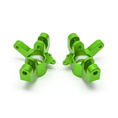 TREAL Alu# 7075 Front Steering Knuckles (Left&Right) for 1/10 Losi Hammer Rey U4 (Green)