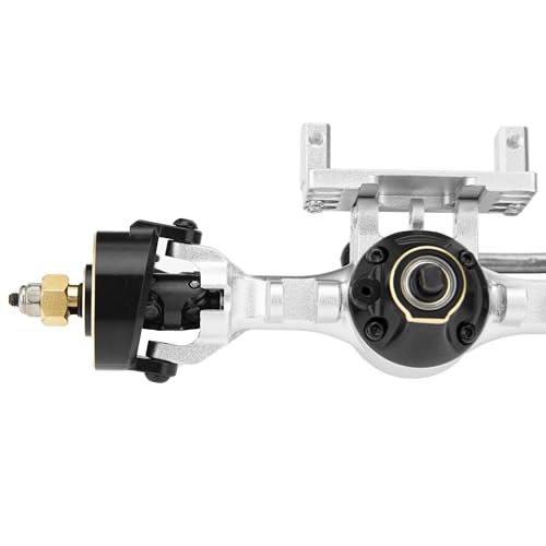 MEUS RACING 5mm ISO V2 TRX4M Axles with Adjustable Servo Mount for TRAXXAS 1/18 TRX4M RC Crawler (Silver) - color: Silver