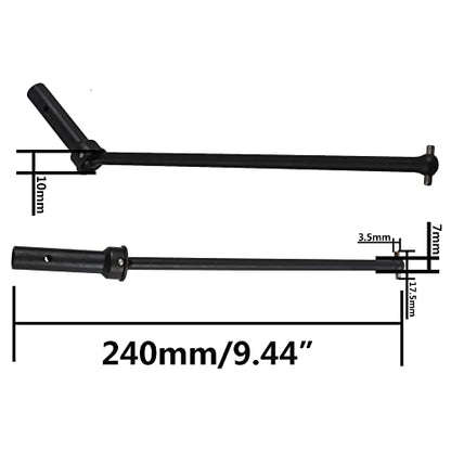 2Pcs Vgoohobby Steel Front/Rear Drive Shaft Joint CVD Shaft Axle Compatible with Arrma 1/5 KRATON 8S BLX Outcast 8S BLX RC Truck Car Upgrade Parts