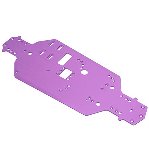 Aluminum Alloy Chassis Bottom Plate Replacement for HSP 94122 1/10 RC Car, Precision - Engineered RC Chassis Upgrade Part with Accurate Hole Alignment and Durable Construction (Purple) - color: Purple