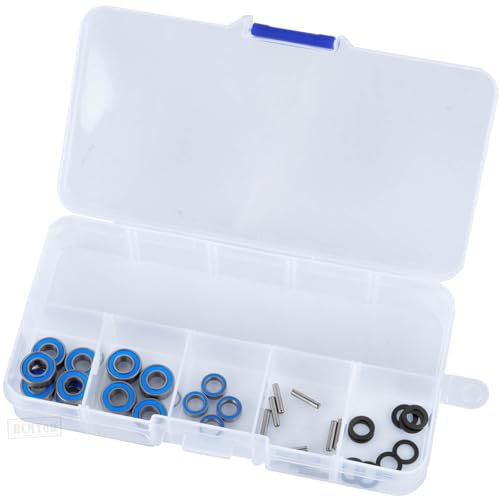 RC Bearings Kit Upgrades Part for 1/10 Slash 2WD VXL/Stampede 2WD VXL/Rustler 2WD VXL/Bandit 2WD VXL,Rubber Sealed Precision Ball Bearings,Navy Blue - color: Navy Blue - 1 Set