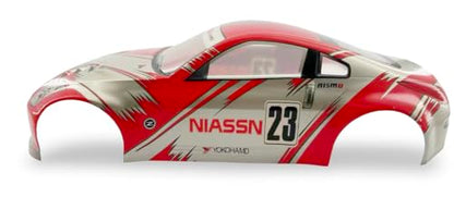 Painted PVC Body Shell for 1/10 On Road Racing Drift Car, 1:10 Scale, 190mm, Nissan 350Z Style (Red) - color: Red