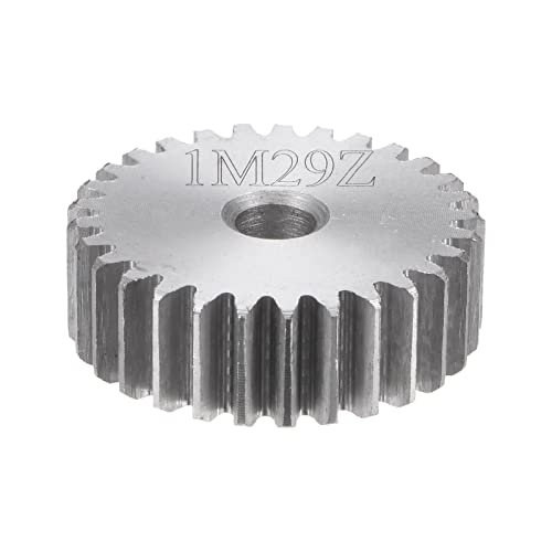 HARFINGTON Straight Spur Gear 6mm Bore 29T Mod-1 Hardened 45# Steel Spur Diff Differential Motor Gear RC Car Replacement Parts - style: 29T