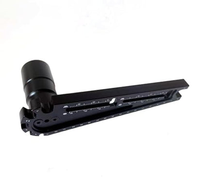 RC Ride Height Gauge & Turnbuckle Wrench 4-in-1 Tool for 1/10 1/8 Car | 4 tools: ride height gauge, L-shape 17mm hub wrench, turnbuckle wrench (3-8mm), screw gauge (0-35mm). aluminum, pocket-size.