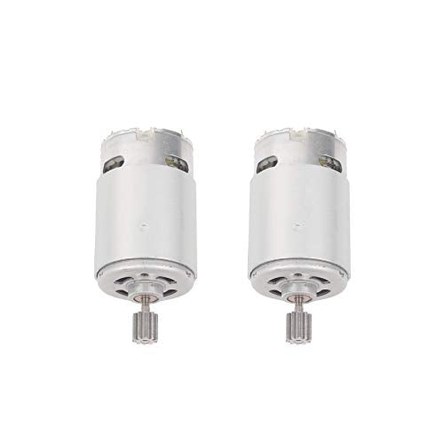 2 Pcs 550 24V 40000RPM Electric Motor for Kids Ride On Car, RS550 24 Volt Motor Gearbox Accessories for Children Ride On Toys Replacement Parts