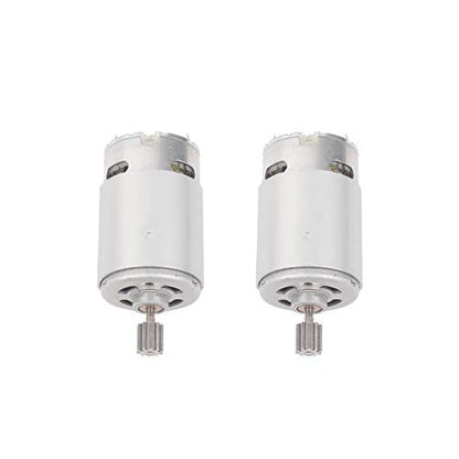 2 Pcs 550 24V 40000RPM Electric Motor for Kids Ride On Car, RS550 24 Volt Motor Gearbox Accessories for Children Ride On Toys Replacement Parts