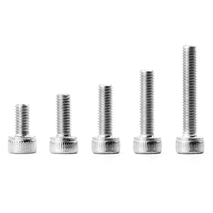 M3 x 6mm 8mm 10mm 12mm 16mm Hex Socket Head Cap Screws Bolts, 304 Stainless Steel, Metric Machine Fully Threaded, Bright Finish, Allen Hex Drive, Assortment Kit 250PCS - size: M3 x 6/8/10/12/16mm (250PCS)