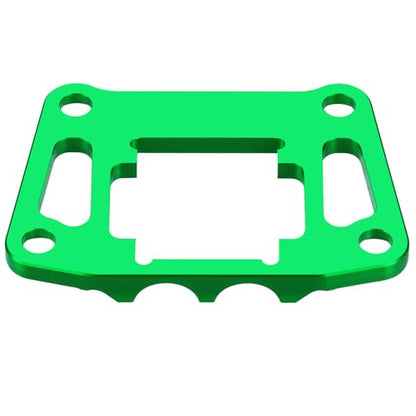 Rear Bulkhead Mount Strengthen for Tra-xxas 1/16 Mini Maxx 4WD RTR | Brushless Monster Truck Upgrades Green Aluminum 7075 Alloy - color: Green