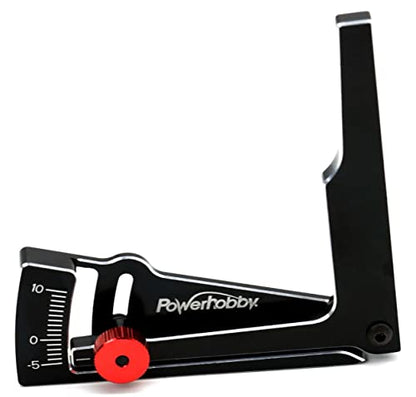 Powerhobby Aluminum Camber Gauge 85mm RC On Road Car Black