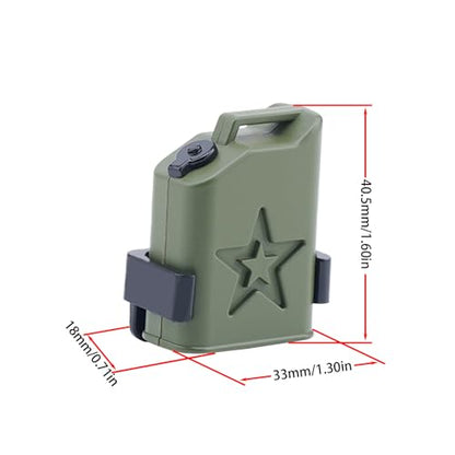 DJX 2PCS Mini Fuel Tank Mini Oil Tanks Decorative Accessories for 1/8 1/10 1/12 1/14 1/18 RC Crawler Car