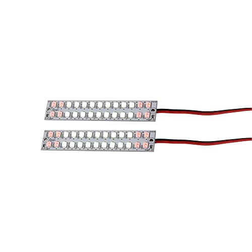 RC LED Light 70mm 58mm Highlight Waterproof Front Rear Bumper Led Strip Compatible with Traxxas MAXX 1/10 RC Crawler Car Upgrade Part