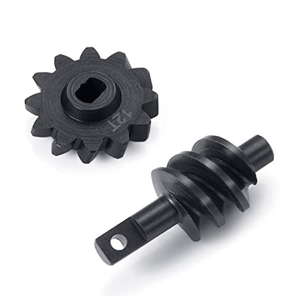 Axle Gear Overdrive Worm Differential 13T 14T/12T 18T/13T 16T Steel Gear for AX24 Axial SCX24 C10 JLU Gladiator Bronco 1/24 RC Crawler Car Upgrade Parts (12T 18T) - size: 12T 18T