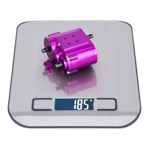 Dual Speed Transfer Case Gearbox Transmission Box for Axial SCX10 RC4WD D90 1/10 RC Crawler Car Upgrade Parts (Red) - color: Red