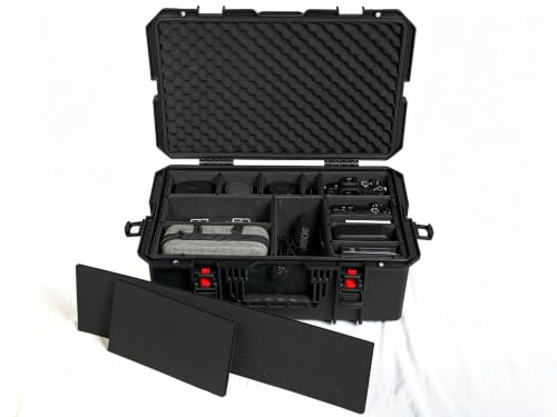 DIY Divider System for 6" Depth Cases – Adjustable Panel Kit with U-Pin Connectors & Premium Cutting Tool, Fits Pelican 1615 - color: Black-01