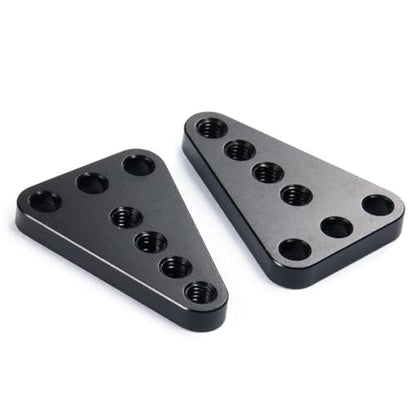 4PCS Aluminum Front Rear Shock Absorber Mount, Black | Adjust Height Bracket, Upgrades, For 1/10 Axial SCX10 I II, RC Crawler Car - color: Black