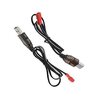 Heyiarbeit 2Pcs JST-2P USB Charging Cable for RC Car 7.2V 250mA Ni-MH Ni-CD Battery - size: JST-2P 2Pcs