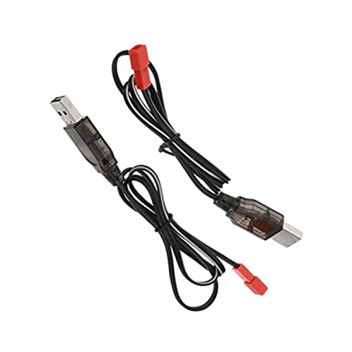 Heyiarbeit JST-2P USB Charging Cable for RC Car 4.8V 250mA Ni-MH Ni-CD Battery 1Pcs - size: JST-2P 1Pcs