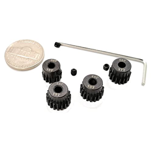 48P Pinion Gear Set 16T 17T 18T 19T 3.175mm 48 Pitch Pinion Gear Set 1/10 RC