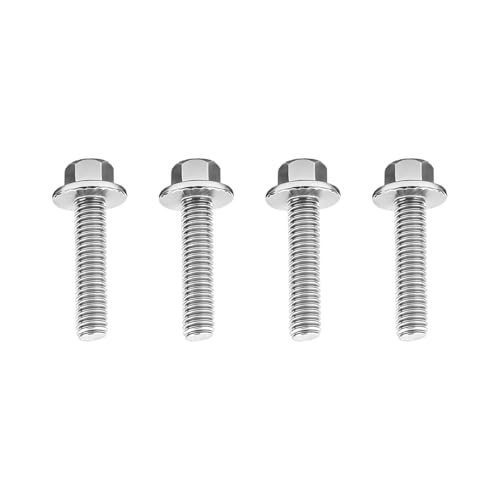 4PCS M6 x 30mm Car Mounting Bolt Screws Kit, OEM#W706175S43 | 304 stainless steel construction, replacement screw design, compatible with F-600 super duty E-350, car accessories - size: M6*30