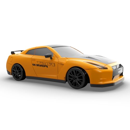 Remote Control Car RC Drift Car 2.4GHz 1:24 Scale 4WD High Speed RC Cars Vehicle with LED Lights Drifting Tires Racing Sport Toy Cars for Adults Boys Girls Kids Gift - color: Yellow