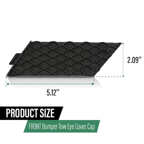 LQI Front Bumper Tow Eye Cap Tow Hook Cover | Fit 2013-2016 Benz X166 GL-Class GL350/450/550/ Not Fit Model with Standard 166-885-51-22, A1668855122, 1668855122 - size: Front | Fit Benz X166 GL-Class 2013-2016