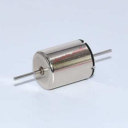 Micro 1215 12mm*15mm Coreless Motor Double Shaft DC 6V-12V 17000RPM High Speed for RC Rail Train Hobby Toy Models