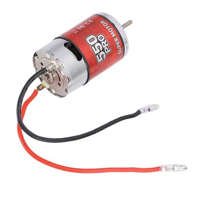 550 45T Brushed Motor RC Crawler Motor, Efficient Design for Stable Power, Compatible with Arrma HSP Redcat, Easy Installation, Stainless Steel & Copper, High Reliability, Long