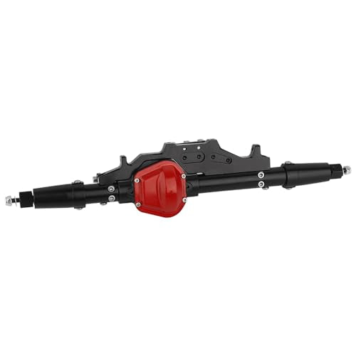 Complete Metal Front Rear Axle for 1/10 RC Rock Crawler Axial Wraith 90018 90020 90045 RR10 90048 90053 (Black) - color: Black