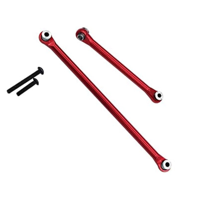 RC Links Linkage Compatible with Axial for Capra UTB18 1/18 RC Car Part Aluminum Alloy Durable Steering Link Rod Steering Linkage Tie Rod(Red) - color: Red
