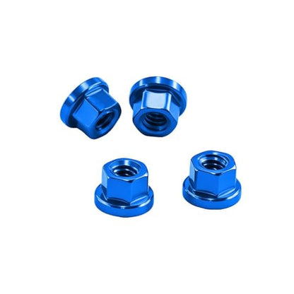 4PCS Aluminum Alloy Wheel Rim M2 Nuts RC Upgrade Parts for AXIAL 1/30 SCX30 Ford Bronco Jeep K10 RC Climbing Car (Blue) - color: Blue