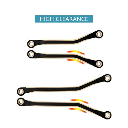 RC Models Parts For TRX4M For 1/18 RC Crawler Upgrade Parts 4M-45 48g Black Brass High Clearance For Chassis Links Set