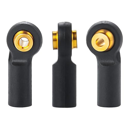 10PCS Plastic Tied Rod Ends Link Ball Joint Head Kit Replacement | For Axial 1/24 SCX24, RC Crawler Car, Upgrade Parts