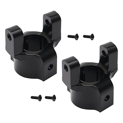 RC 1:10 Aluminum C Hub Carrier, Black, 2PCS | Upgrade Parts, for Axial AX10 SCX10