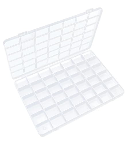 IOOLEEM Bead Organizer Box, 42 Grids Plastic Organizer Container Storage | Clear Dividers for bead arts and crafts for beading & jewelry storage & small items arts and crafts. - size: 42 Grids (1 pack)