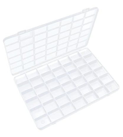 IOOLEEM Bead Organizer Box, 42 Grids Plastic Organizer Container Storage | Clear Dividers for bead arts and crafts for beading & jewelry storage & small items arts and crafts. - size: 42 Grids (1 pack)