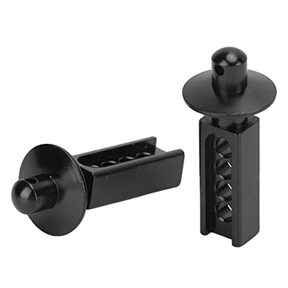 plplaaoo Aluminum RC Car Body Post 2Pcs Shell Holder Mounts for Mini E Revo Slash 1:16 Scale RC Upgrade Parts Accessories Blue (Black) - color: Black