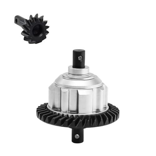 RC Car Toys For Traxxas For Maxx For Slash For UDR For WideMaxx 1/10 1/8 Full Set Front Rear Center Metal Differential 37T 13T Steel Gear(Front silver) - color: Front silver