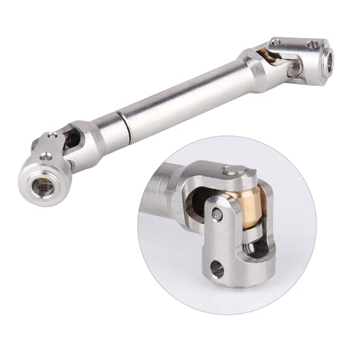 2pcs Hobbyfire 1/10 RC Crawler Drive Shafts Stainless Steel Universal Joint Driveshaft for Axial SCX10 II III Traxxas TRX4 Redcat Gen8 Gen7 Element Upgrades Parts(92-122mm) - style: 92-122mm