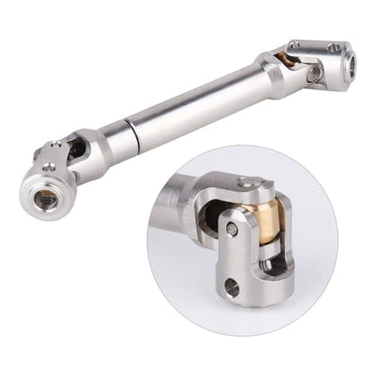 2pcs Hobbyfire 1/10 RC Crawler Drive Shafts Stainless Steel Universal Joint Driveshaft for Axial SCX10 II III Traxxas TRX4 Redcat Gen8 Gen7 Element Upgrades Parts(92-122mm) - style: 92-122mm