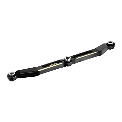 INJORA Black Brass Steering Link for 1/18 RC Crawler TRX4M Upgrade, 12g - color: Black