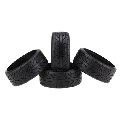 Rc Car Tyre Compatible with Traxxas for HSP for Tamiya for HPI for Kyosho Drift Car Tires 4Pcs Plastic Hard Tyre 1/10 RC Car Upgrade Part