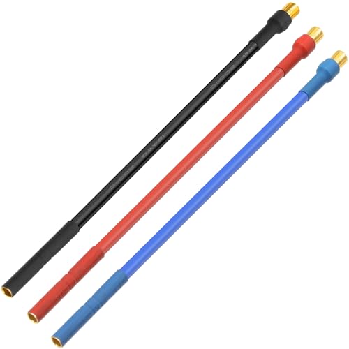 6.5mm Bullet Banana Male to 4.0mm 6.5mm Female Banana Bullet w/ 15CM Extension Cable for RC Car Boat Brushless Motor ESC (6Pcs/Set)