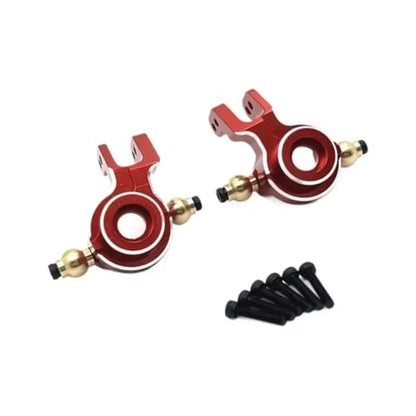 RC Steering Knuckle Block for UD UD1201 UD1202 UD12PRO Metal Front Steering Cup Rc Model Crawler Car Truck for Buggy OP Accessories Upgrade Parts(Red) - size: Red