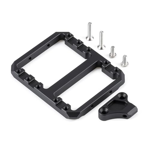 RC Upgrade Accessories for SCX10 II for Element for Enduro 1/10 for LCG Chassis Kit with Overdrive Gearbox Skid Plate Servo Mount Frame Braces RC Crawler Trail Truck Car Parts(Servo Mount) - size: Servo mount