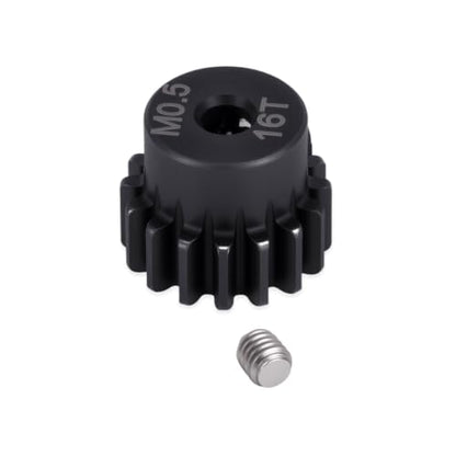 0.5M Pinion Gear Set 14T-18T, 2mm Bore Hardened Steel Motor Gears with Set Screws, 5PCS RC Gear Set Compatible with Losi Micro-B 1/24 1/28 RC Cars