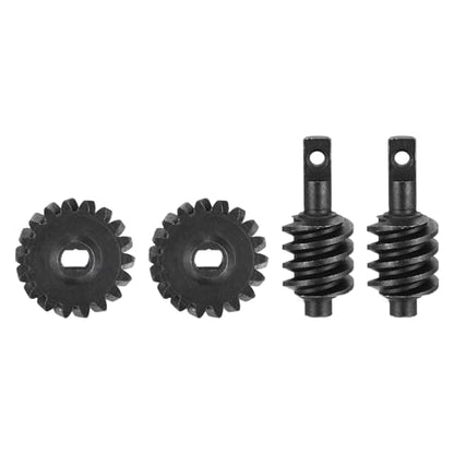 MECCANIXITY 2 Set Hardened Steel Axle Differentials Gear, 18T Steel Gear Upgrade Parts for RC Vehicles Truck Drift Car Part, Black - style: 18T