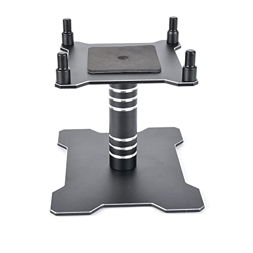 RC Car Stand Work Stand Repair Station 360 Degree Rotate for 1/10 1/8 1/12 RC Car Truck Buggy Crawler Multifunctional Repair Stand Repair Tool - color: Matte Black