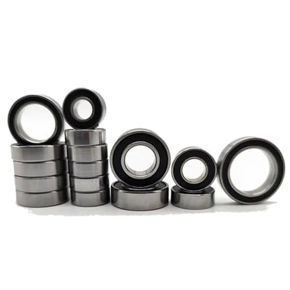 RC Bearing Kit For Traxxas For Slash 4x4 2WD 1/10 Ball Bearing Set Black Rubber Sealed Chrome Steel RC Car Model Accessory Assemble