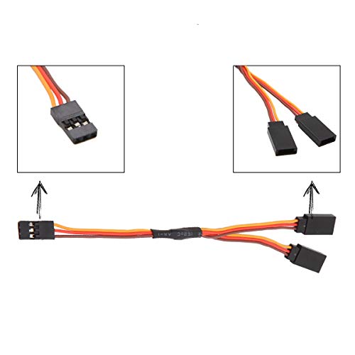 5pcs 150mm Y Type Extended Line Extension Lead Wire Cable for Futaba JR Y Harness Servo Lead Extension